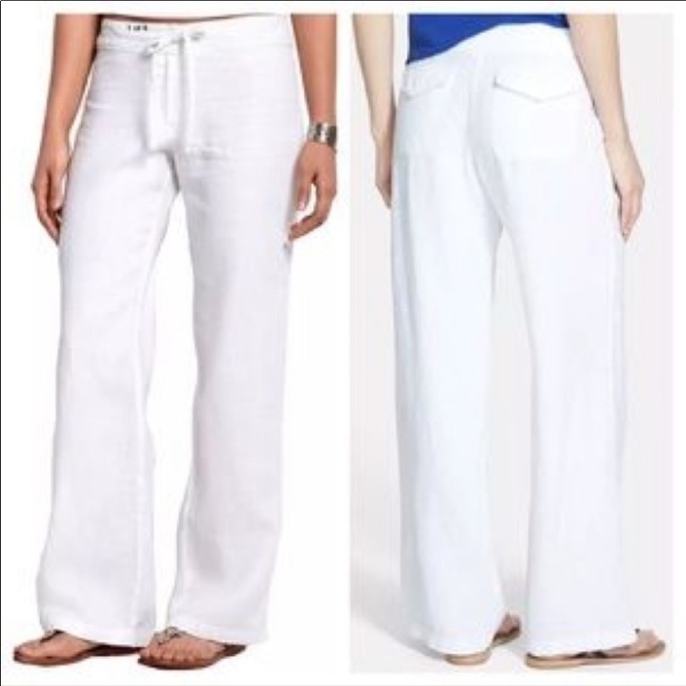 Tommy Bahama white linen Leigh pant